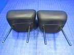 11-16 Infiniti QX56 QX80 2nd Row Seat Headrest Head Rest Set Black Lea