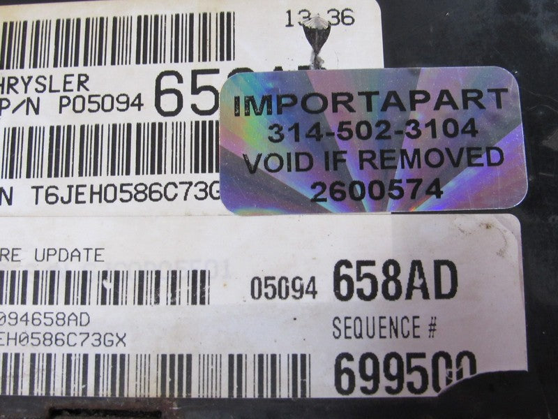 PLUG & PLAY 06 Caravan Town&Country 3.8L Engine Computer ECU 05094658 