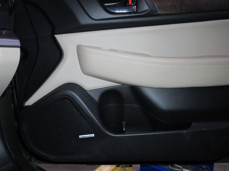 15-16 Outback Right RH Passenger Side Front Door Trim Panel Tan