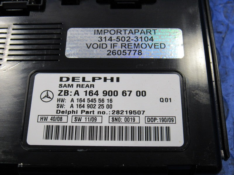 06-12 Mercedes GL ML R Class Rear SAM BCM Body Control Module 164 900 