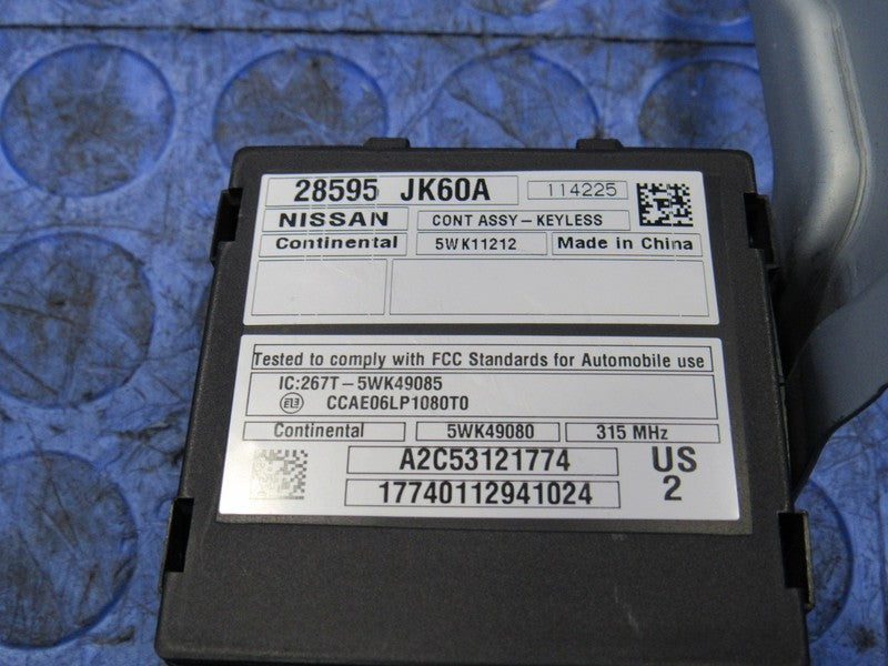 12 Infiniti G37 Convertible AT ECU ECM Engine Computer Key Set NEC001-