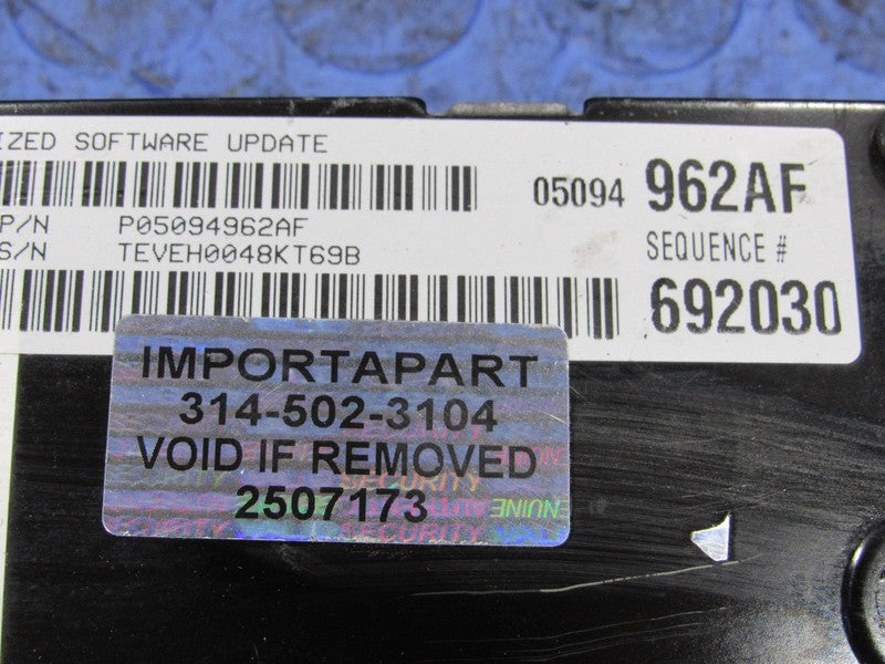 PLUG & PLAY 08 Charger Magnum 300 5.7L Engine Computer ECU 05094962 PR
