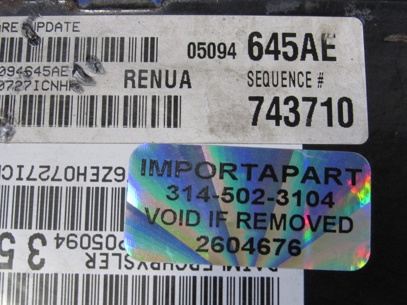 PROGRAMMED PLUG & PLAY 07 Grand Cherokee 4.7L 4X4 ECU 05094645AE 645 P