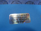 04-10 BMW X3 Jet Black Schwarz Windshield Molding Trim Set A-Pillar OE