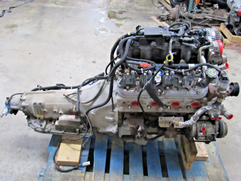 01-02 Silverado Sierra 6.0L LQ4 4L80E 2wd Engine Transmission Dropout 