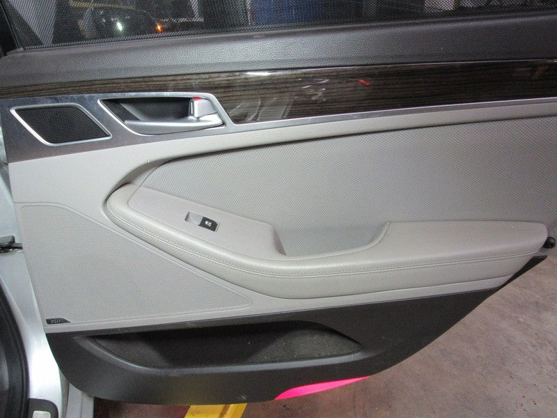15-17 Genesis G80 Right RH Passenger Side Rear Door Trim Panel Gray