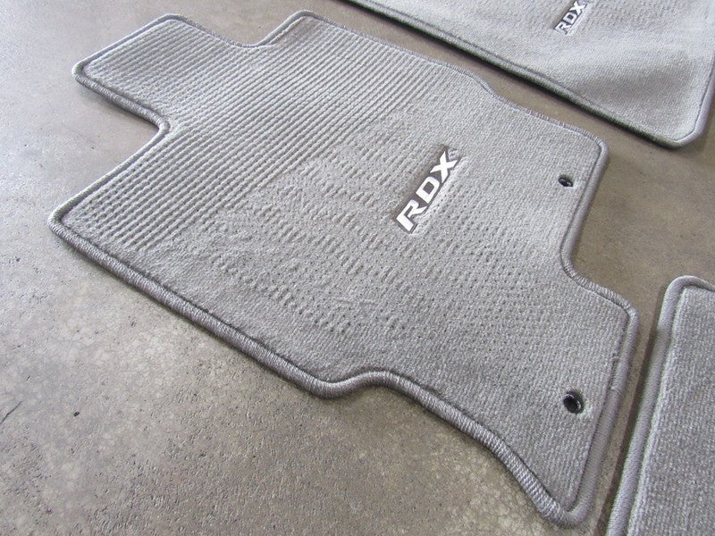 07-12 Acura RDX Floor Mats Set Carpet Liners Pads Medium Gray / Taupe 