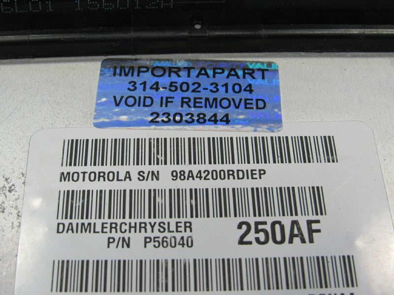 PLUG & PLAY 01 Dodge Durango 4.7L Engine Computer ECU 56040250 PROG 84