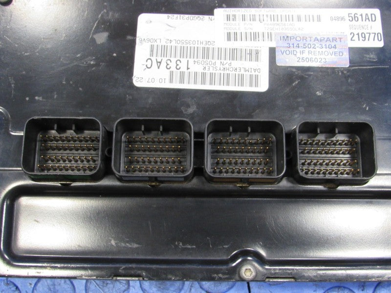 PROGRAMMED PLUG & PLAY 06 300 Magnum Charger 2.7L V6 ECM 04896561AD 56