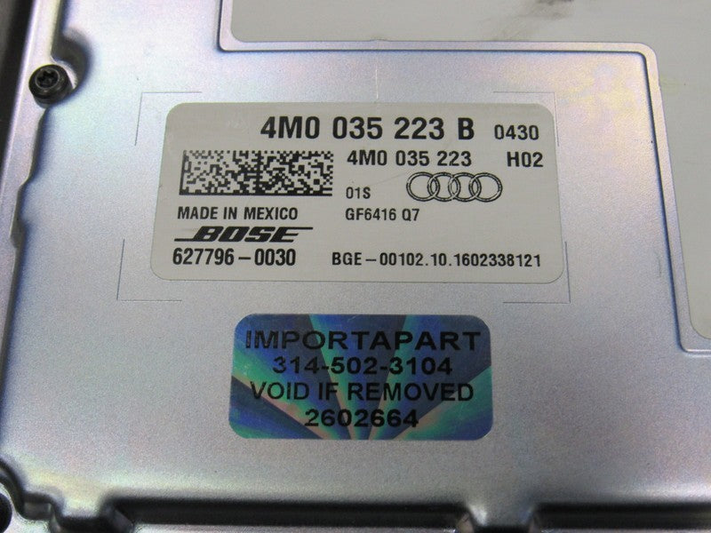 17-18 Audi Q7 Bose Audio Radio Stereo Amplifier Amp OEM 4M0 035 223 B 