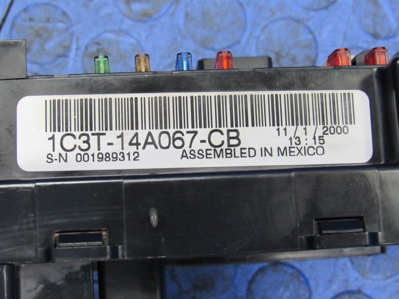 01 Ford F250 F350 Truck Under-Dash Cabin Fuse Relay Box Panel 1C3T-14A