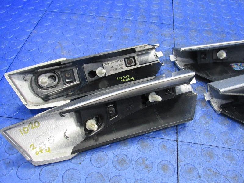 10-13 Acura MDX Roof Rail Luggage Rack Cross Bars Silver Front Rear OE