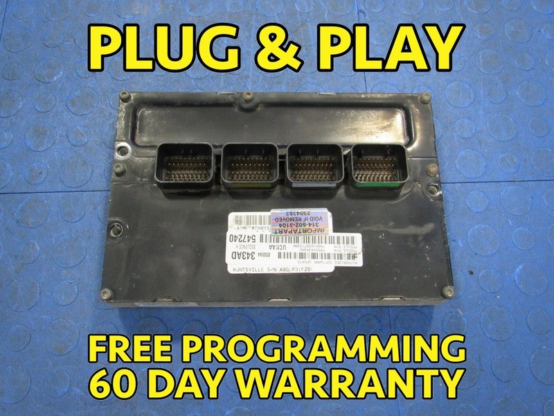 08 Dodge Ram 1500 4.7L AT ECU ECM PCM Engine Computer 343 05094343AD 4