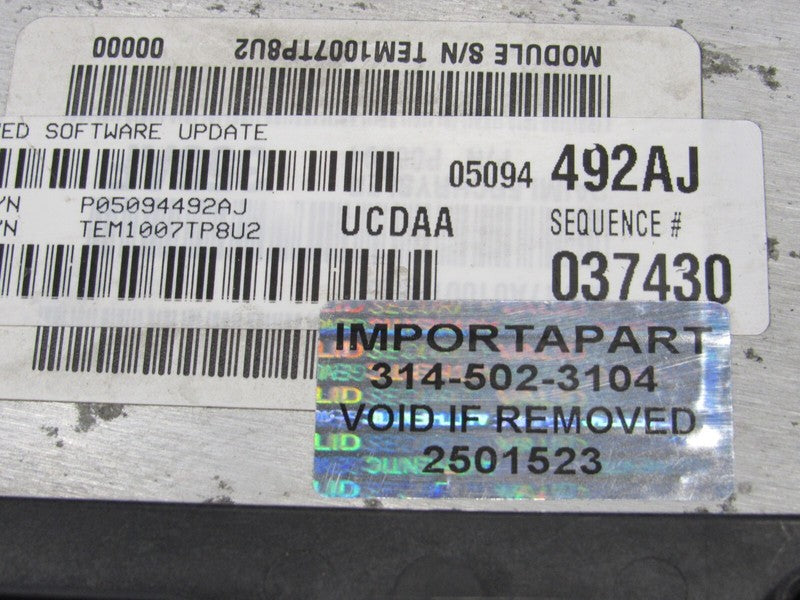 PROGRAMMED PLUG & PLAY 07 Dodge Ram 1500 Truck 5.7 ECM 05094492AJ 492 