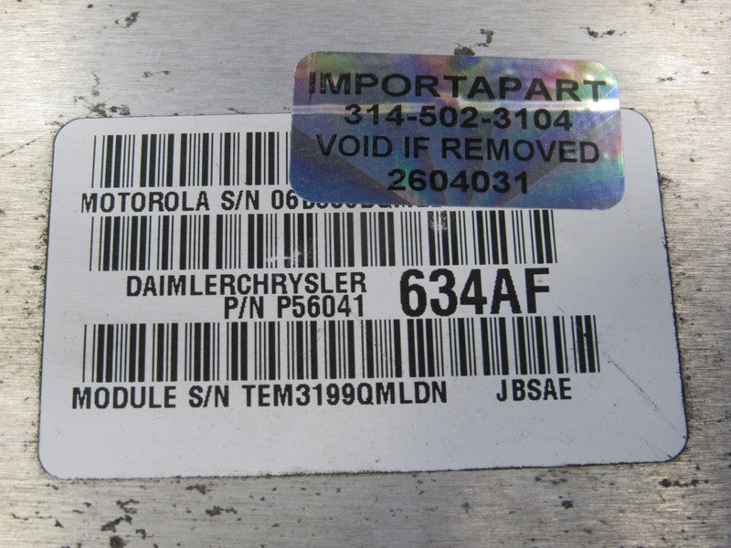 PROGRAMMED PLUG & PLAY 00 Jeep Cherokee 4.0L AT ECM 56041634AF 634 PRO