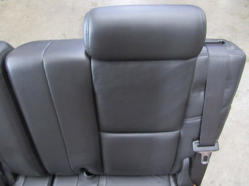 07-14 Tahoe Yukon Suburban Escalade Black Leather Third 3rd Row Seat 4