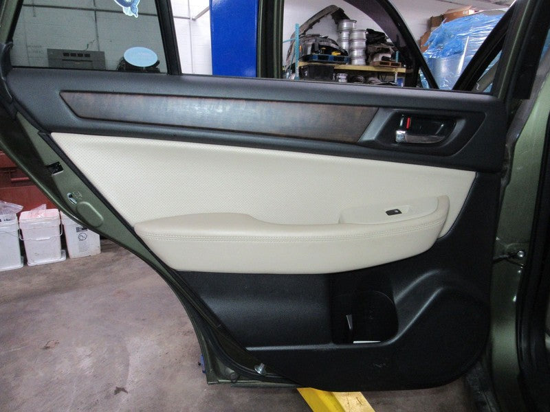 15-16 Outback Left LH Driver Side Rear Door Trim Panel Tan
