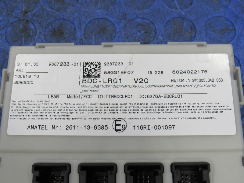 14-18 BMW X1 X5 X6 Mini Cooper BDC BCM Body Domain Control Module 9387