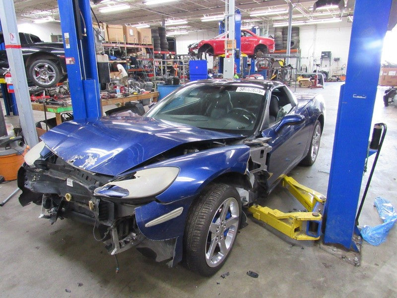 05-09 Corvette C6 Right RH Passenger Side Power Door Mirror Luxo Blue 