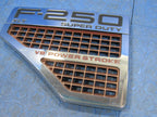 08-10 Ford F250 Super Duty XLT Power Stroke LH Driver Fender Badge Emb