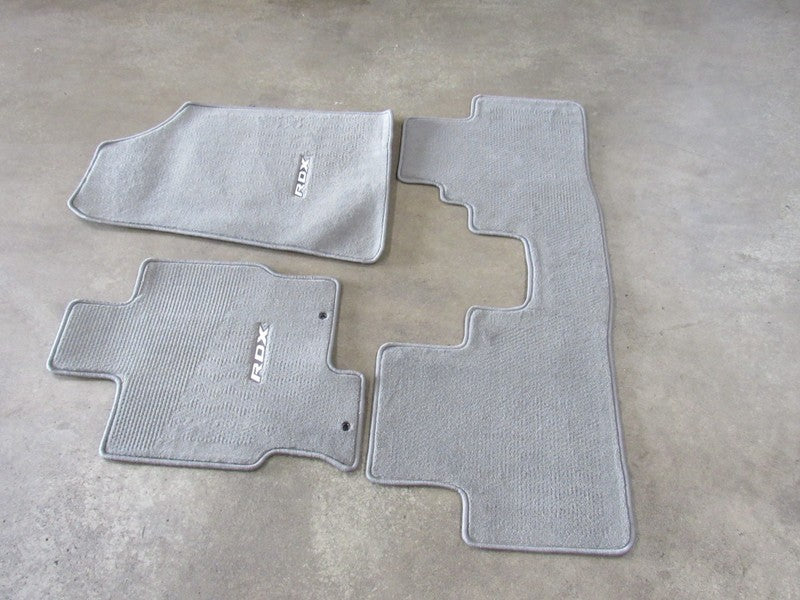 07-12 Acura RDX Floor Mats Set Carpet Liners Pads Medium Gray / Taupe 