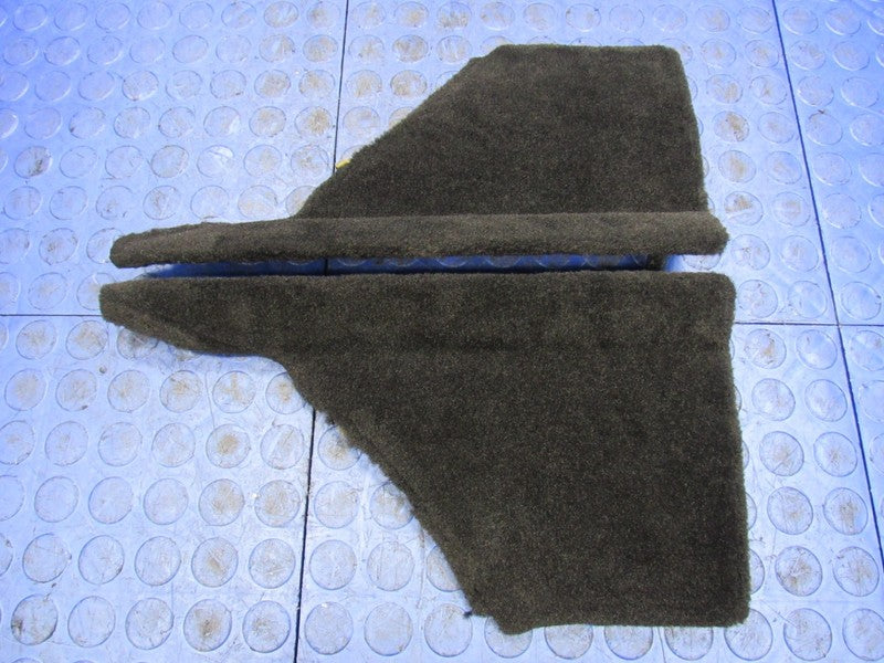 99-04 Porsche 911 Boxster Left Right Front Console Carpet Trim Set Bla