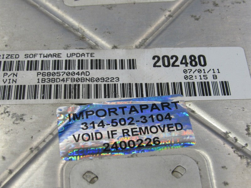PLUG & PLAY 11 Avenger Chrysler 200 2.4L Engine Computer ECU 68057004 