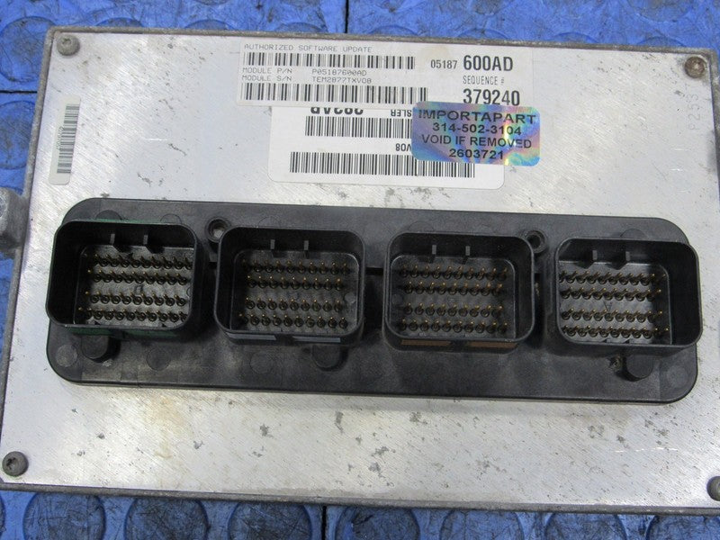 PROGRAMMED PLUG & PLAY 08 Dodge Durango 5.7L ECM 05187600AD 600 PROG 3