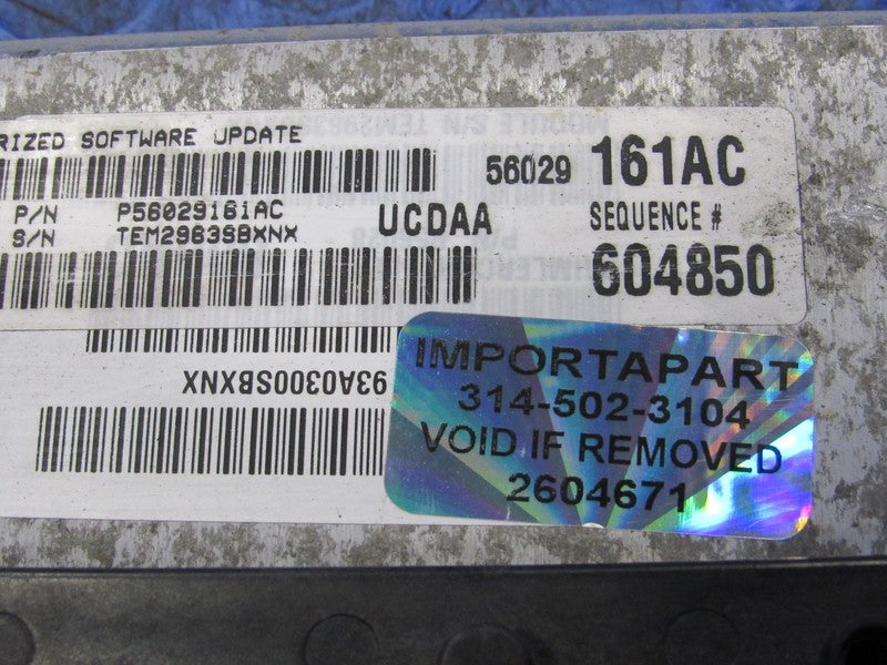PROGRAMMED PLUG & PLAY 04 Dodge Ram Truck 5.7 V8 AT ECM 56029161AC 161