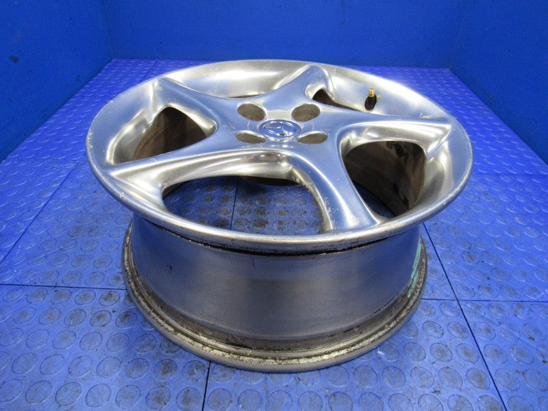 01 Mazda Miata SE Polished 5 Spoke Twist 16x6.5 OEM Wheel 4x100 +40 NB