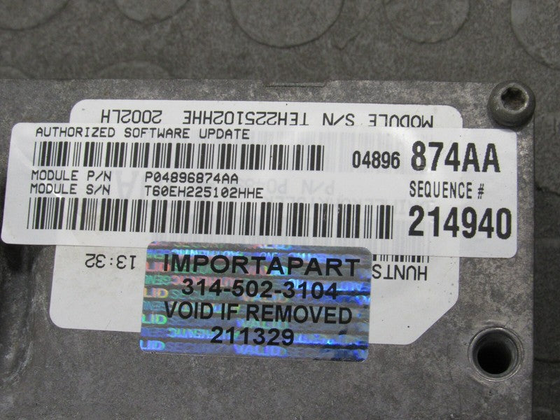 PLUG & PLAY 02 300M Concorde Intrepid 3.5 Engine Computer ECU 04896874
