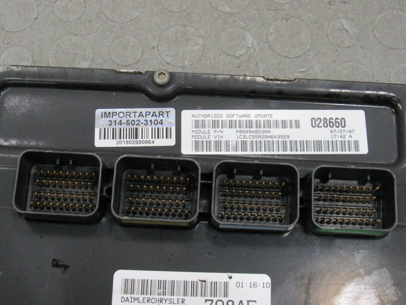 PLUG & PLAY 07-08 Sebring Avenger 2.7L Engine Computer ECU 05094853 PR