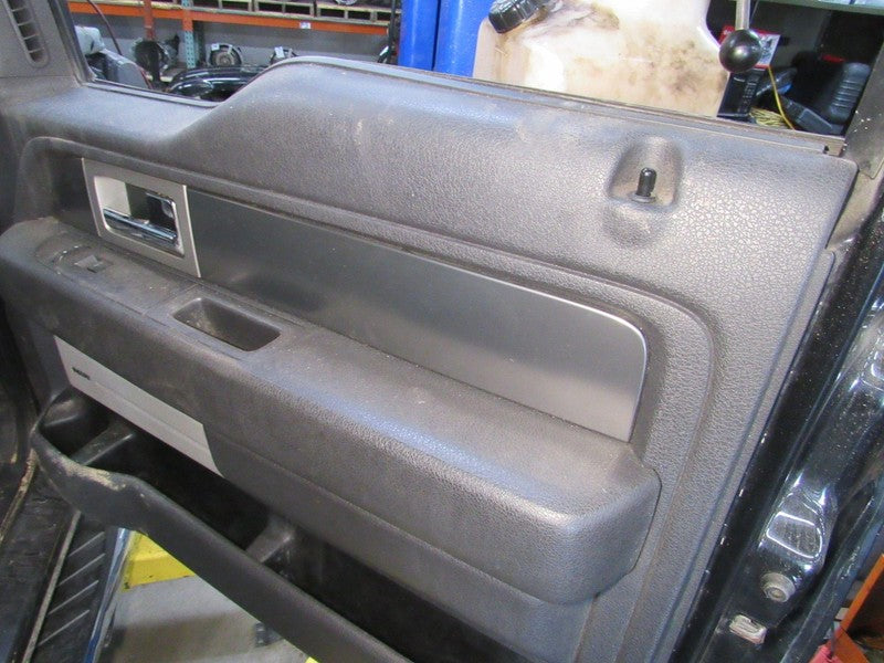 12-14 Ford F-150 Right RH Passenger Side Front Door Trim Panel Black