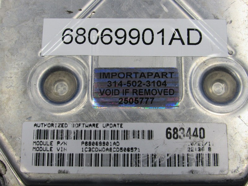 PROGRAMMED PLUG & PLAY 12 Dodge Caliber 2.0L CVT ECM 68069901AD 901 PR