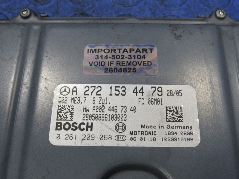 06 Mercedes-Benz C230 ECU ECM PCM Engine Computer UNLOCKED 272 153 44 