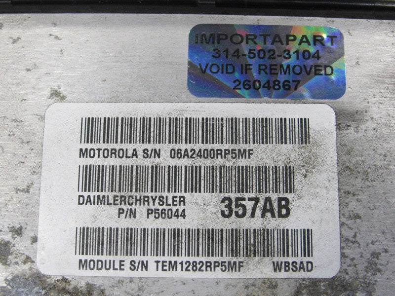 PLUG & PLAY 02 Jeep Grand Cherokee 4.0L Engine Computer ECM 56044357 P