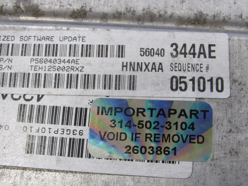 PROGRAMMED PLUG & PLAY 00 Dodge Dakota 3.9L MT ECM 56040344AE 344 PROG