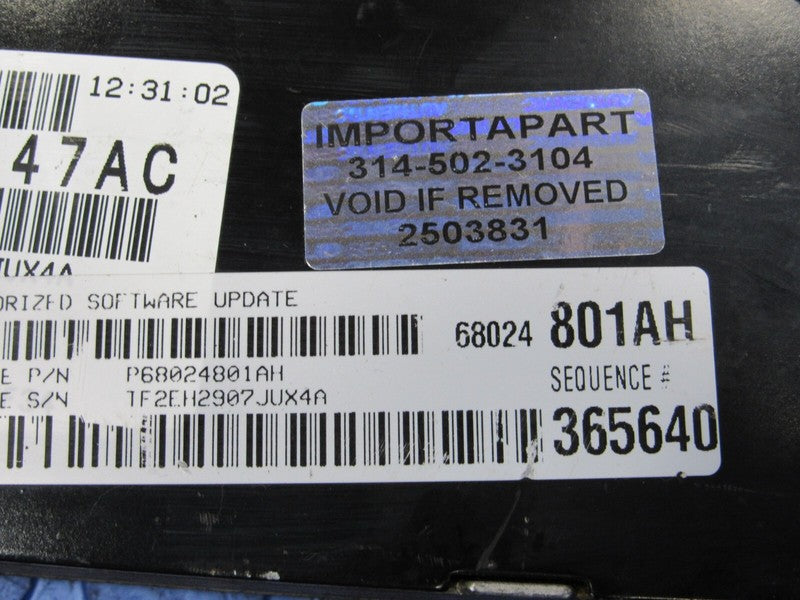 PROGRAMMED PLUG & PLAY 08 Caravan Town & Country 3.3 ECM 68024801AH 80