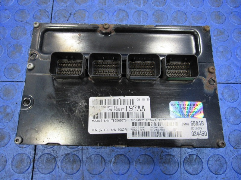 PROGRAMMED PLUG & PLAY 07 Grand Caravan T&C 3.8L ECM 05187658AB 658 PR