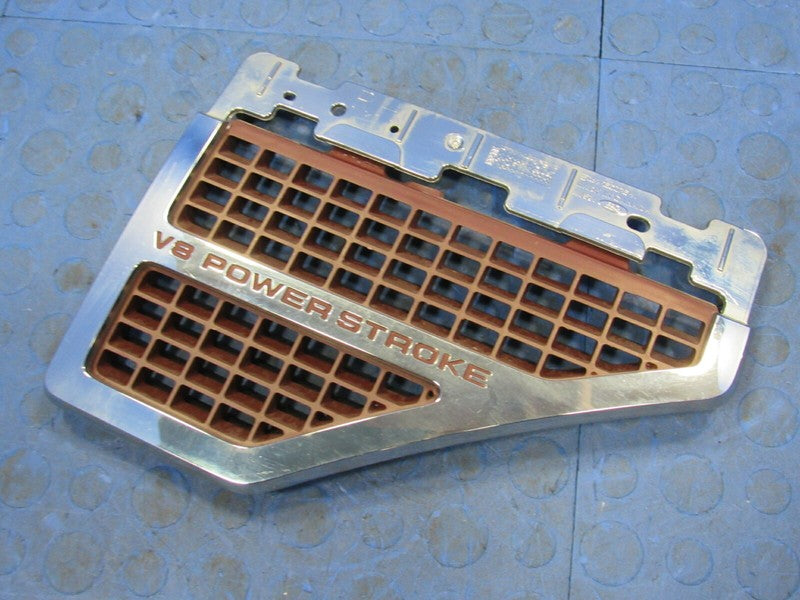08-10 Ford F250 Super Duty XLT Power Stroke RH Passenger Fender Badge 
