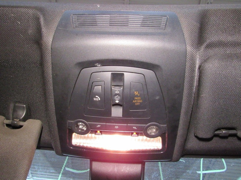 11-16 BMW 535 Roof Mounted Overhead Console Assembly Black