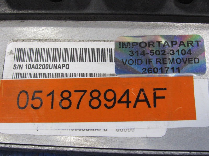 PROGRAMMED PLUG & PLAY 10 Dodge Ram Truck 3.7L AT ECU 05187894AF 894 P