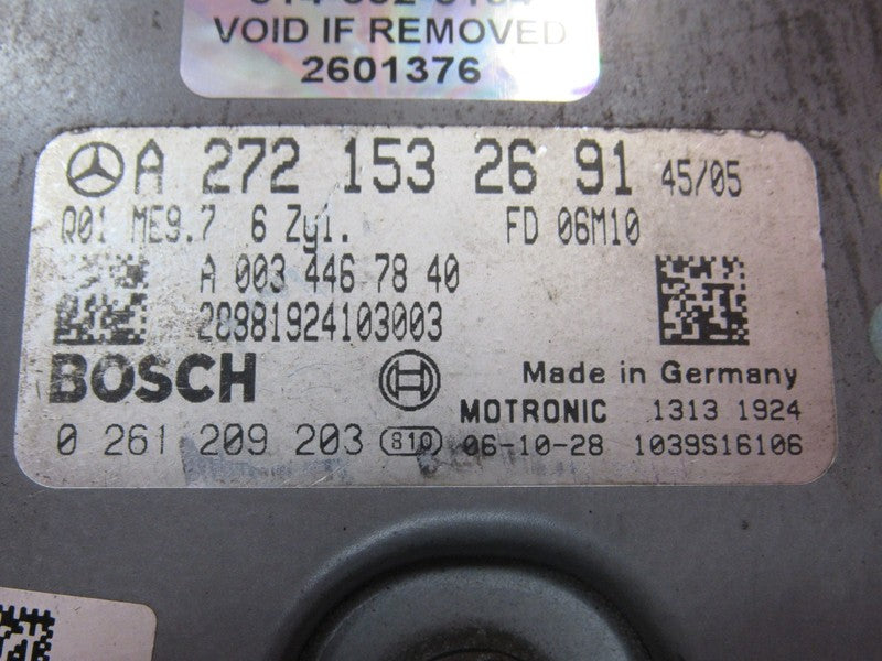 07-09 Mercedes ML350 R350 ECU ECM PCM Engine Computer UNLOCKED 272 153