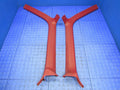 92-96 Ford F150 F250 F350 Bronco Right Left A-Pillar Trim Set Tan Moch