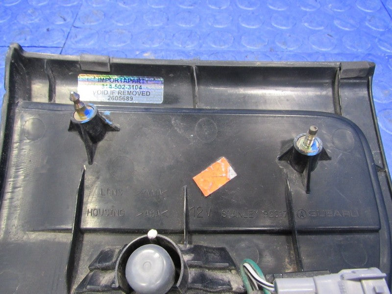 03-06 Subaru Baja Right RH Passenger Side Inner Taillight Tail Light L