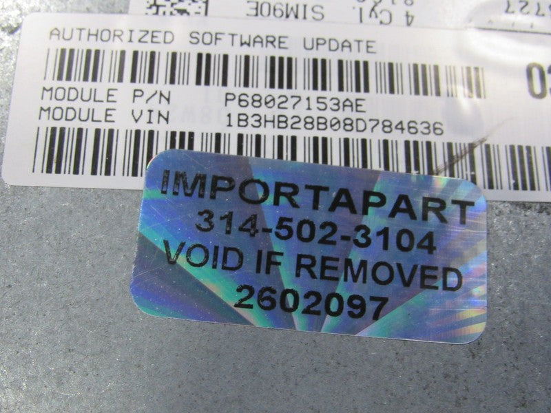 PLUG & PLAY 08 Dodge Caliber 2.0L CVT Engine Computer ECU 68027153 PRO