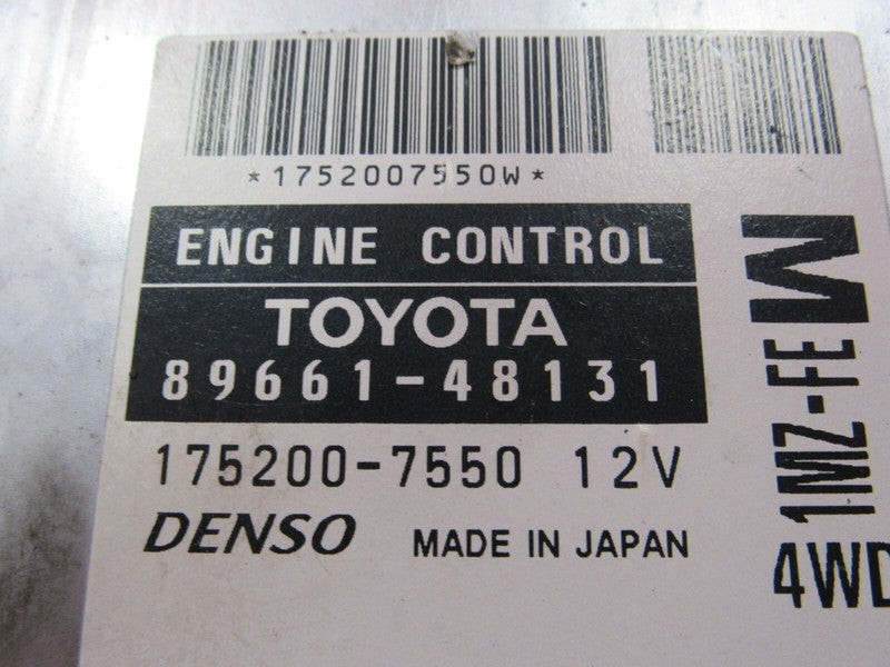 01 Lexus RX300 1MZ-FE 4WD AWD ECU ECM PCM Engine Computer 89661-48131 