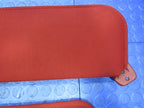 87-96 F150 F250 F350 Bronco Right Left Sun Visor Shade Red Pair Set 54