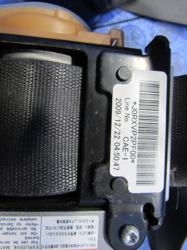 09-13 Honda Fit Front Left LH Driver Right RH Passenger Seat Belt SET 