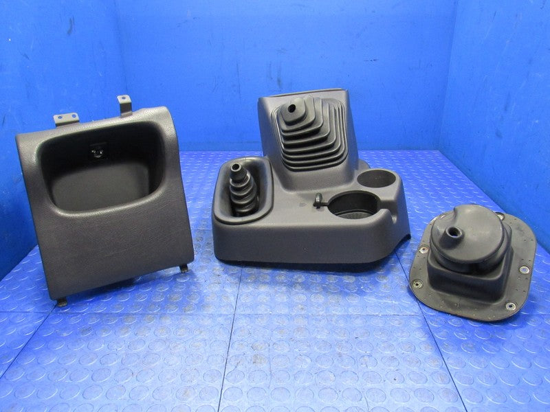 98-01 Dodge Ram Manual 4WD Floor Shifter Console Boot Cubby Cup Holder